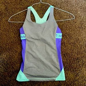Ivivva sports tank with built in bra, barely used.